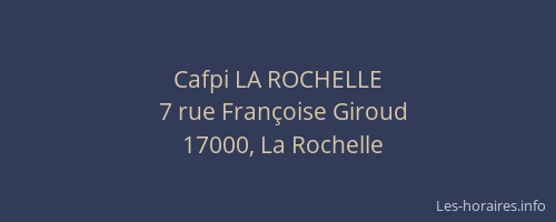 Cafpi LA ROCHELLE