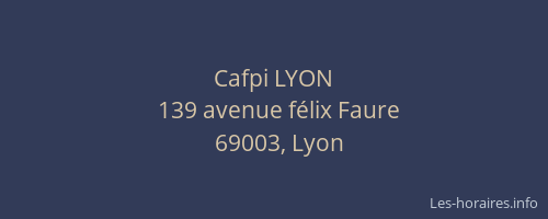 Cafpi LYON
