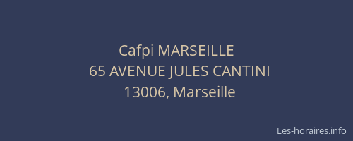 Cafpi MARSEILLE