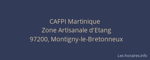 CAFPI Martinique