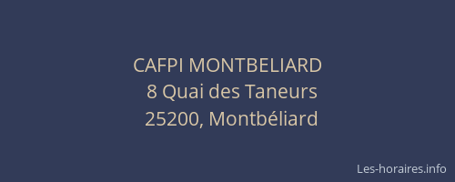 CAFPI MONTBELIARD