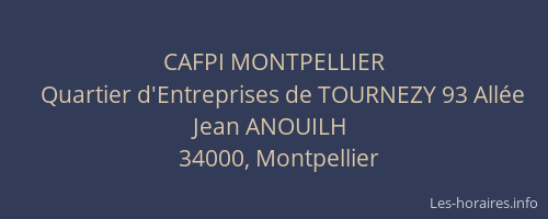 CAFPI MONTPELLIER