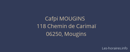 Cafpi MOUGINS
