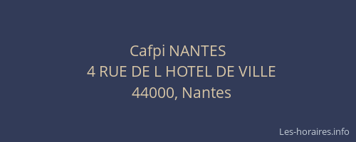 Cafpi NANTES
