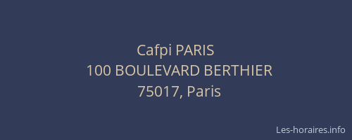 Cafpi PARIS