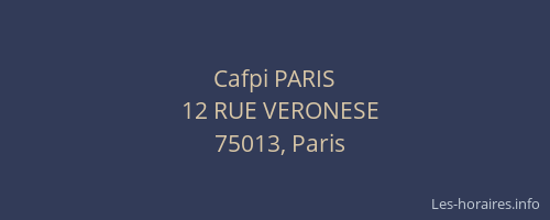 Cafpi PARIS
