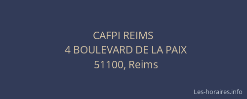 CAFPI REIMS