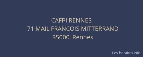 CAFPI RENNES