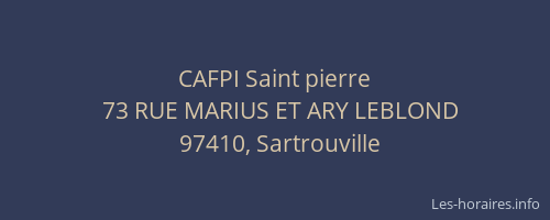 CAFPI Saint pierre