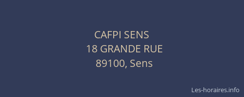 CAFPI SENS