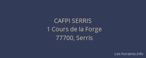 CAFPI SERRIS