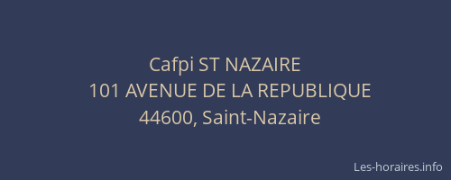 Cafpi ST NAZAIRE