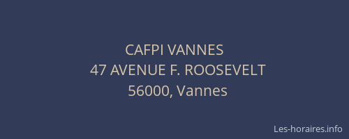 CAFPI VANNES