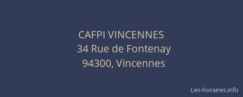 CAFPI VINCENNES