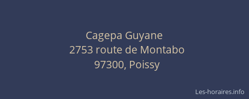 Cagepa Guyane