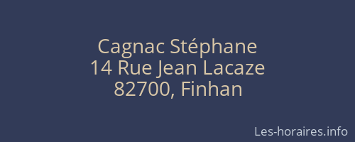 Cagnac Stéphane