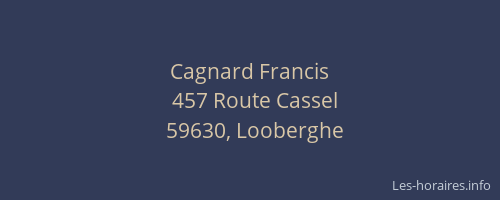 Cagnard Francis