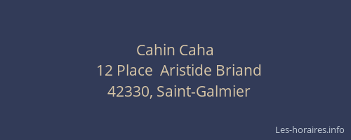 Cahin Caha