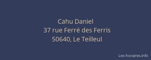 Cahu Daniel