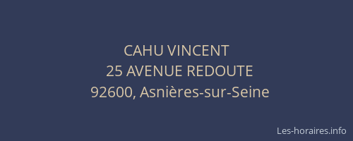 CAHU VINCENT