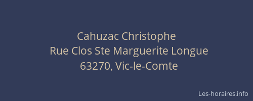 Cahuzac Christophe