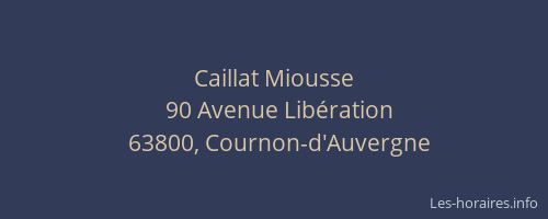 Caillat Miousse