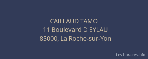 CAILLAUD TAMO