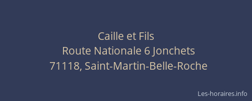 Caille et Fils