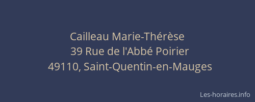 Cailleau Marie-Thérèse