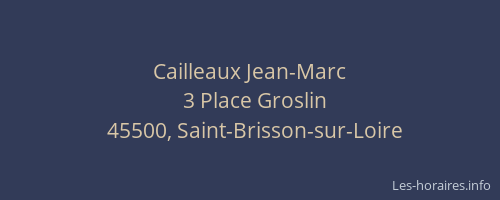 Cailleaux Jean-Marc