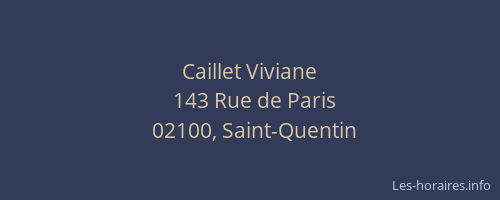 Caillet Viviane