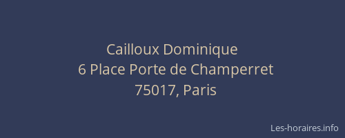 Cailloux Dominique