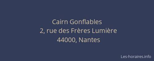 Cairn Gonflables