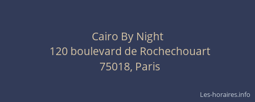Cairo By Night
