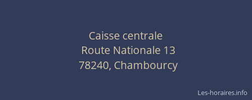 Caisse centrale