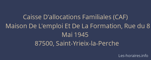 Caisse D'allocations Familiales (CAF)