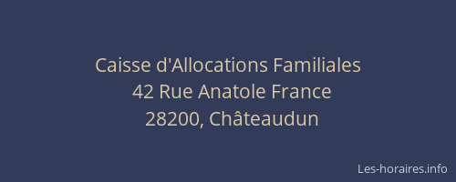 Caisse d'Allocations Familiales