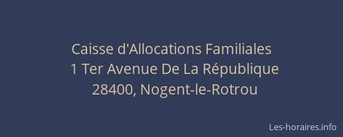 Caisse d'Allocations Familiales