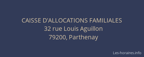 CAISSE D'ALLOCATIONS FAMILIALES
