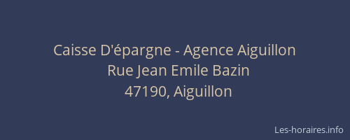 Caisse D'épargne - Agence Aiguillon