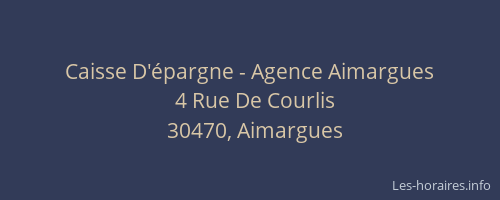Caisse D'&eacute;pargne - Agence Aimargues