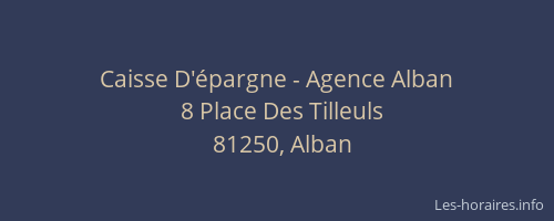 Caisse D'épargne - Agence Alban