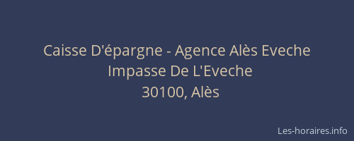 Caisse D'épargne - Agence Alès Eveche