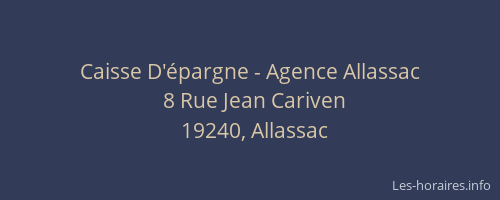 Caisse D'épargne - Agence Allassac