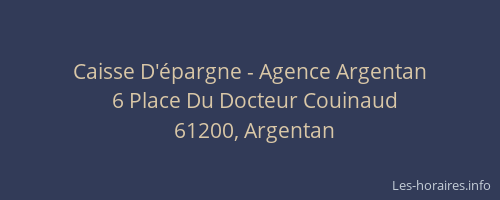 Caisse D'épargne - Agence Argentan