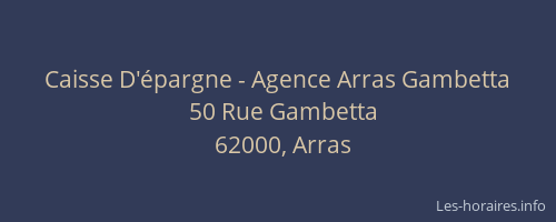 Caisse D'épargne - Agence Arras Gambetta