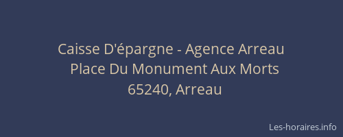Caisse D'épargne - Agence Arreau