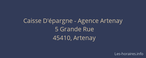 Caisse D'épargne - Agence Artenay