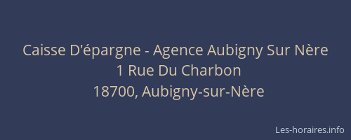 Caisse D'épargne - Agence Aubigny Sur Nère