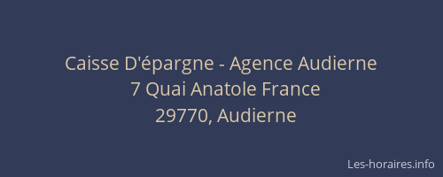 Caisse D'épargne - Agence Audierne